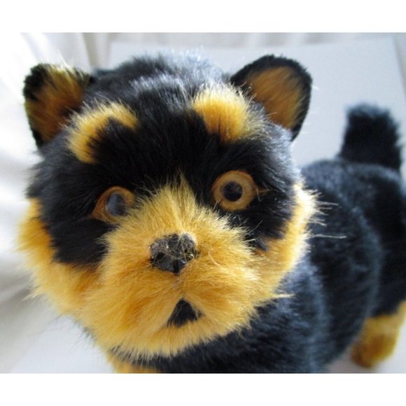 Lifelike Realistic Furry Black/Brown Cat/Kitten Figurine Standing Plush - Décor - Picture 8 of 11